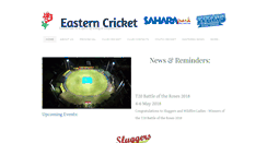 Desktop Screenshot of easternscricket.co.za