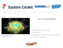 Tablet Screenshot of easternscricket.co.za